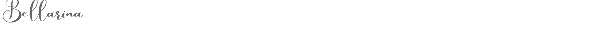 Sample characters Bellarina Font